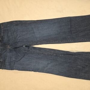 Eddie Bauer Dark Wash Blue Jeans, Sz.4 Petite, 32" Waist, 27.5" Inseam